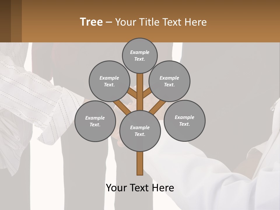 A Group Of People Holding Hands In A Circle PowerPoint Template