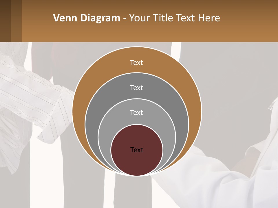 A Group Of People Holding Hands In A Circle PowerPoint Template