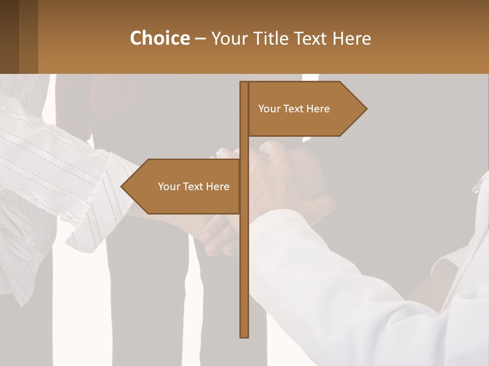 A Group Of People Holding Hands In A Circle PowerPoint Template