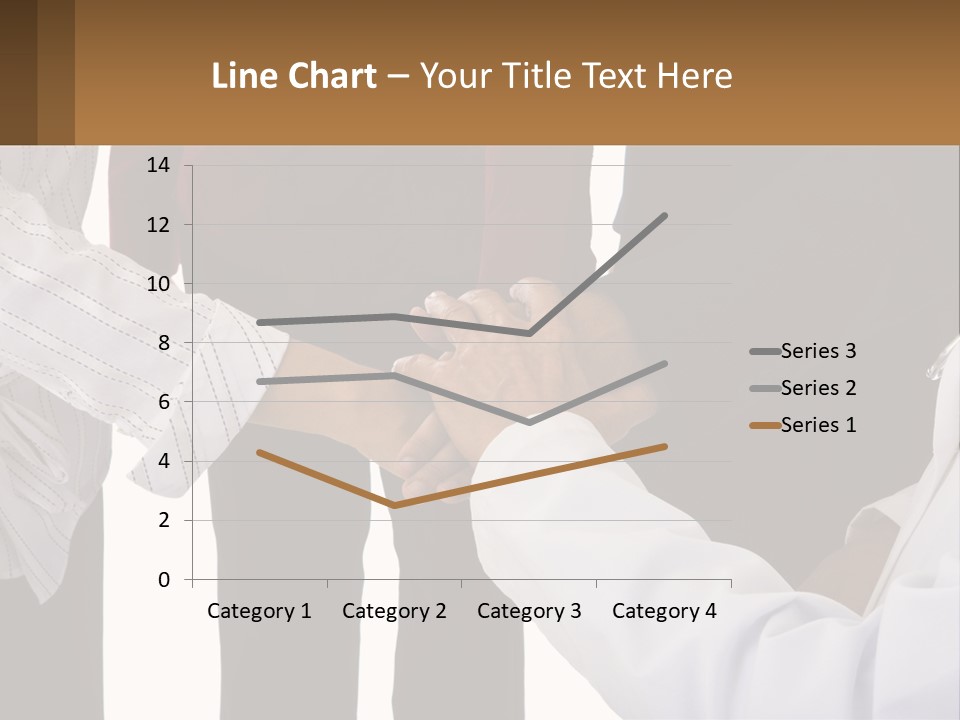 A Group Of People Holding Hands In A Circle PowerPoint Template