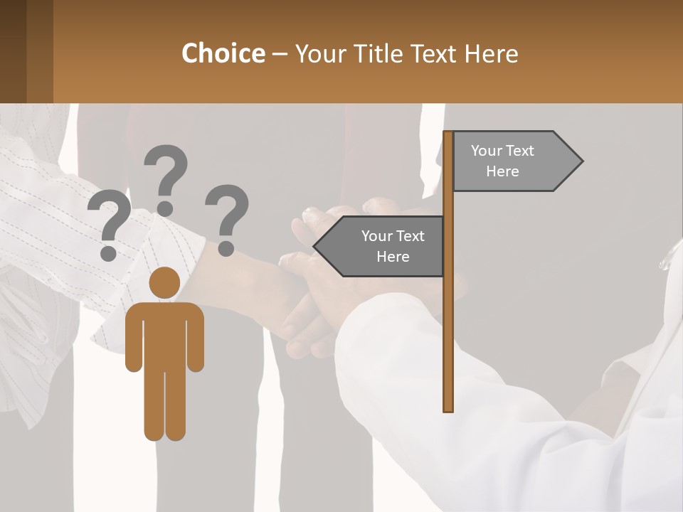 A Group Of People Holding Hands In A Circle PowerPoint Template