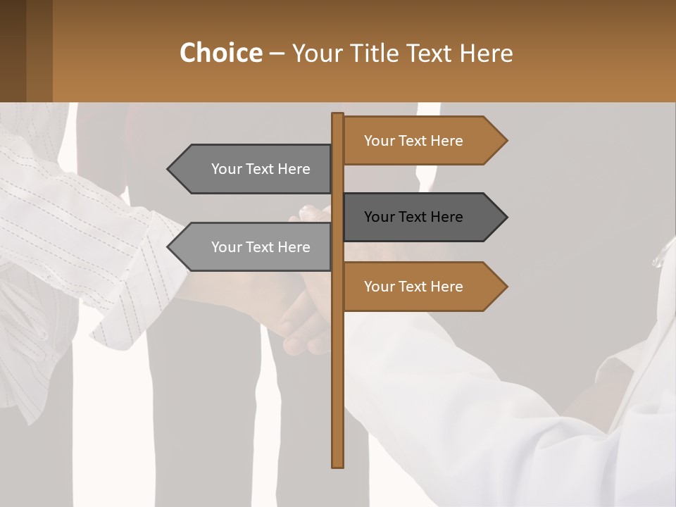 A Group Of People Holding Hands In A Circle PowerPoint Template