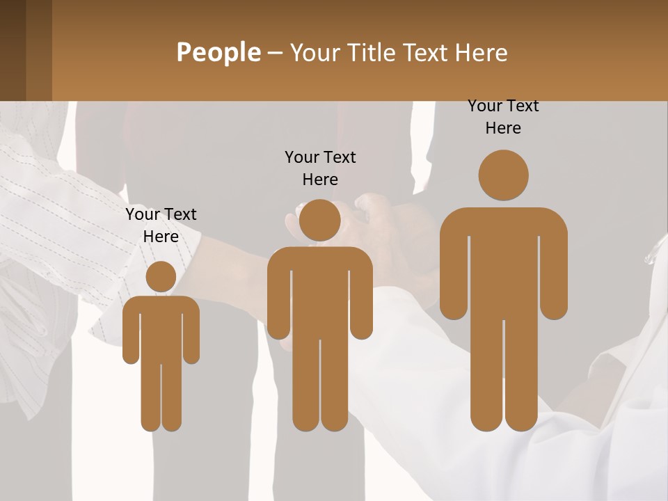 A Group Of People Holding Hands In A Circle PowerPoint Template