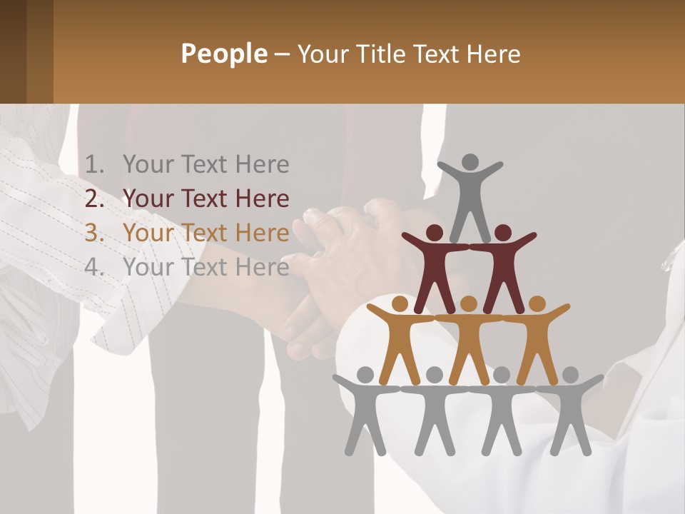 A Group Of People Holding Hands In A Circle PowerPoint Template