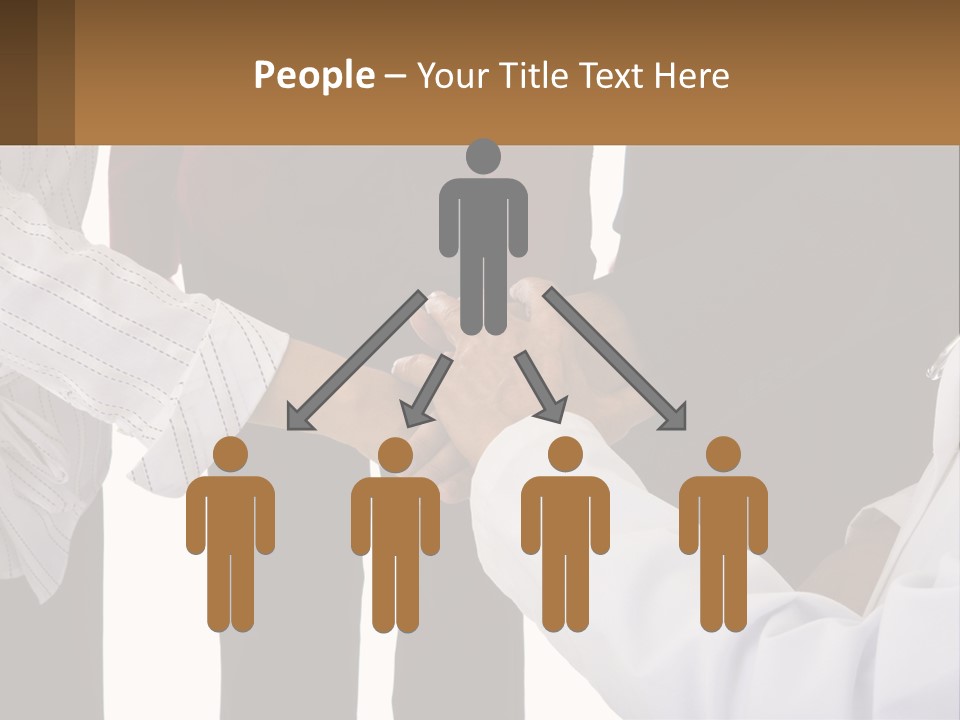 A Group Of People Holding Hands In A Circle PowerPoint Template