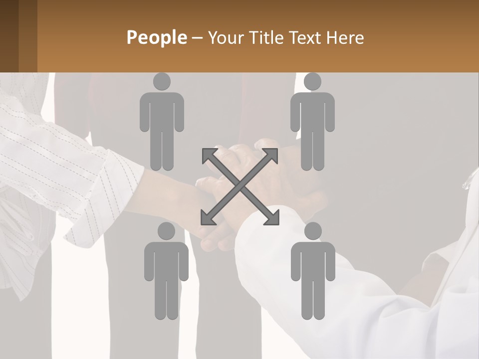 A Group Of People Holding Hands In A Circle PowerPoint Template