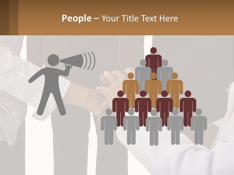 A Group Of People Holding Hands In A Circle PowerPoint Template