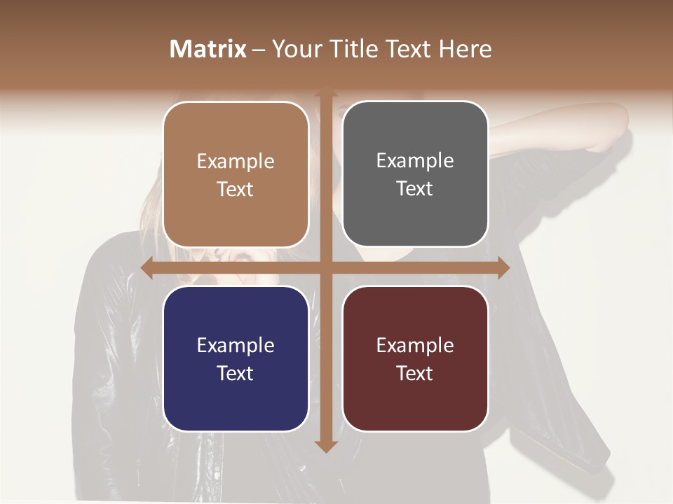 Two Beautiful Young Women Standing Next To Each Other PowerPoint Template