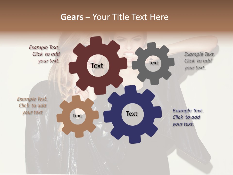 Two Beautiful Young Women Standing Next To Each Other PowerPoint Template