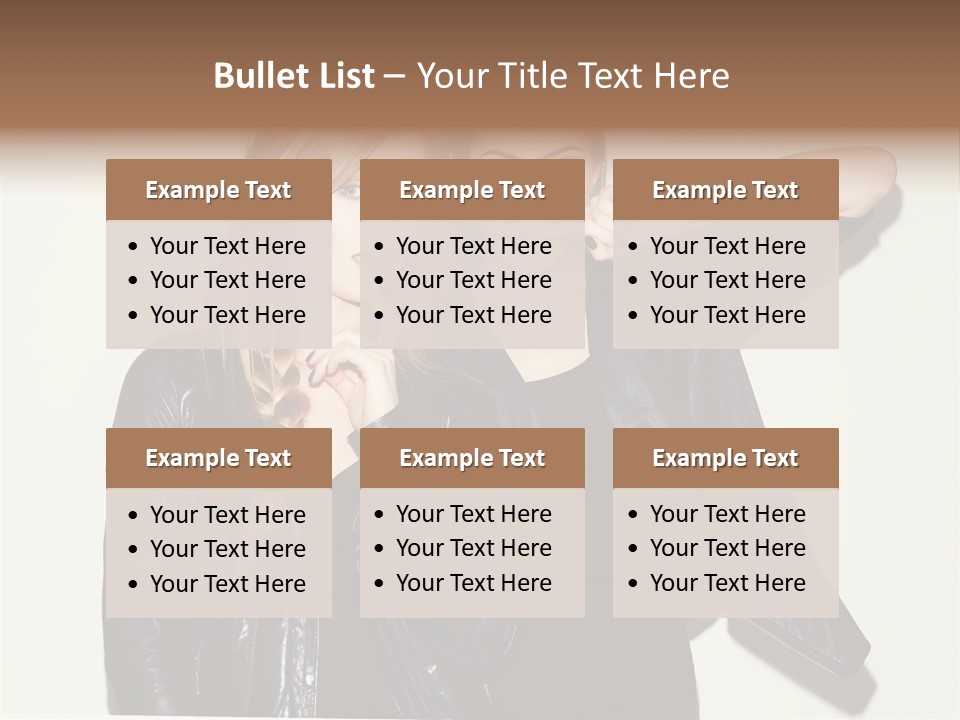 Two Beautiful Young Women Standing Next To Each Other PowerPoint Template