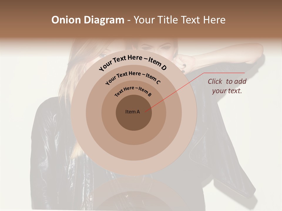 Two Beautiful Young Women Standing Next To Each Other PowerPoint Template