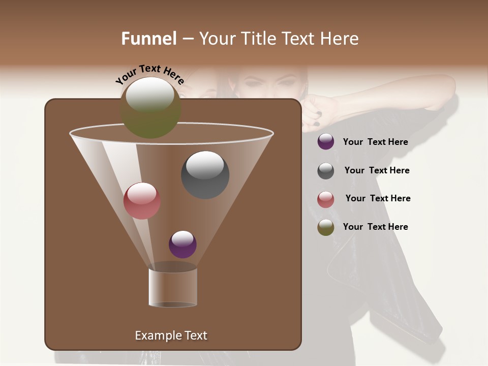 Two Beautiful Young Women Standing Next To Each Other PowerPoint Template