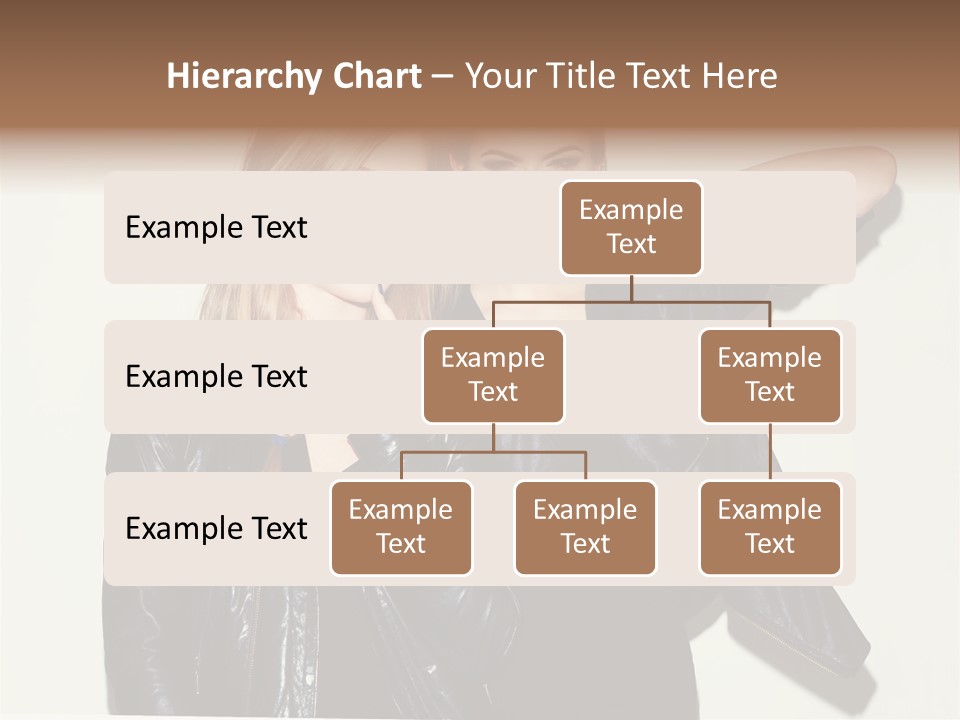 Two Beautiful Young Women Standing Next To Each Other PowerPoint Template