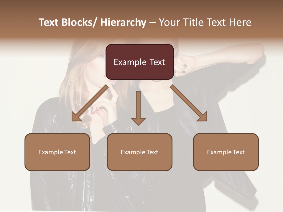 Two Beautiful Young Women Standing Next To Each Other PowerPoint Template