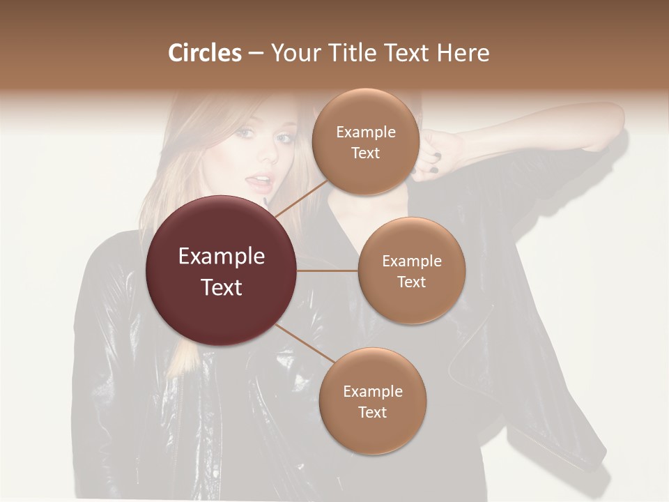 Two Beautiful Young Women Standing Next To Each Other PowerPoint Template