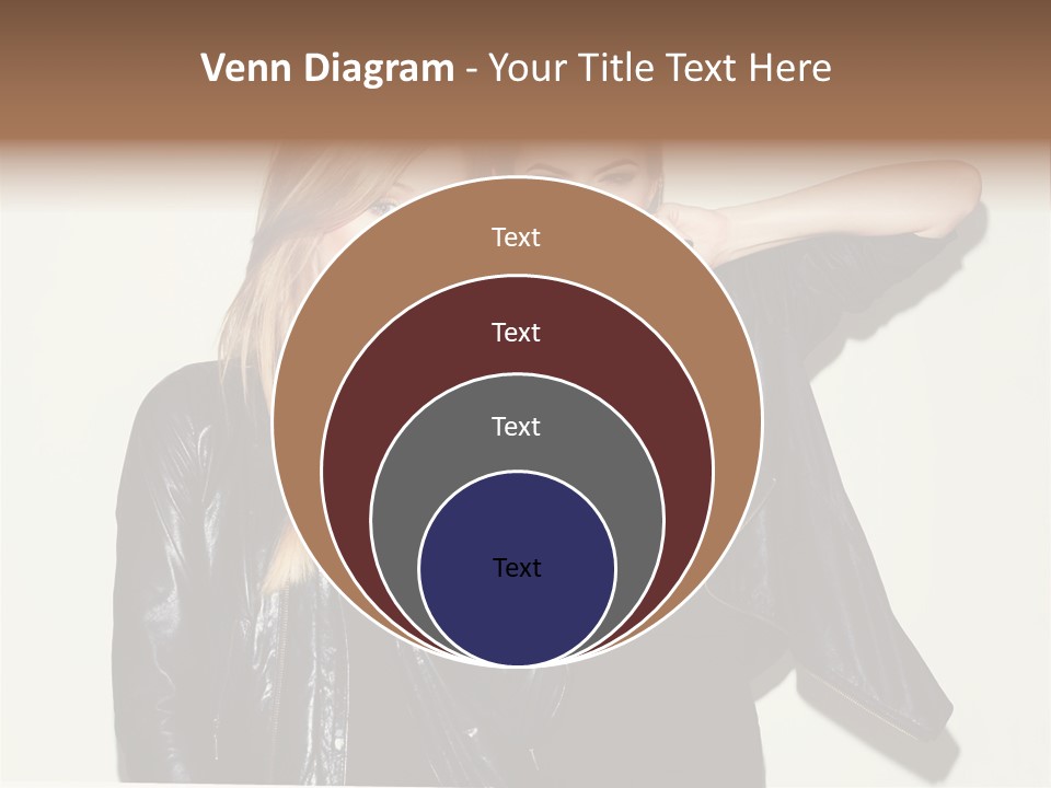 Two Beautiful Young Women Standing Next To Each Other PowerPoint Template