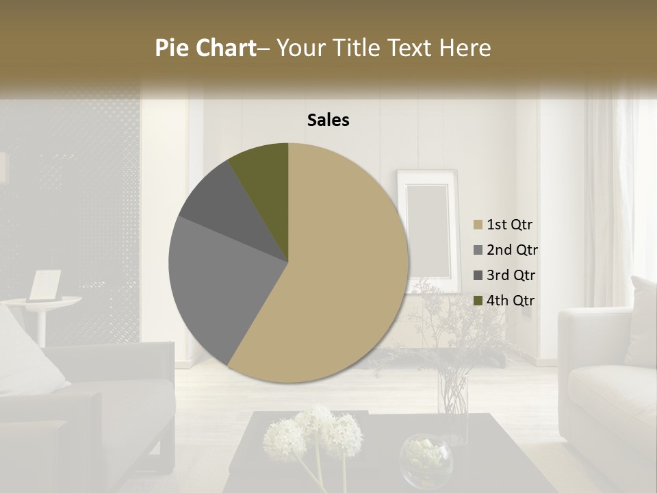 A Living Room Filled With Furniture And A Mirror PowerPoint Template