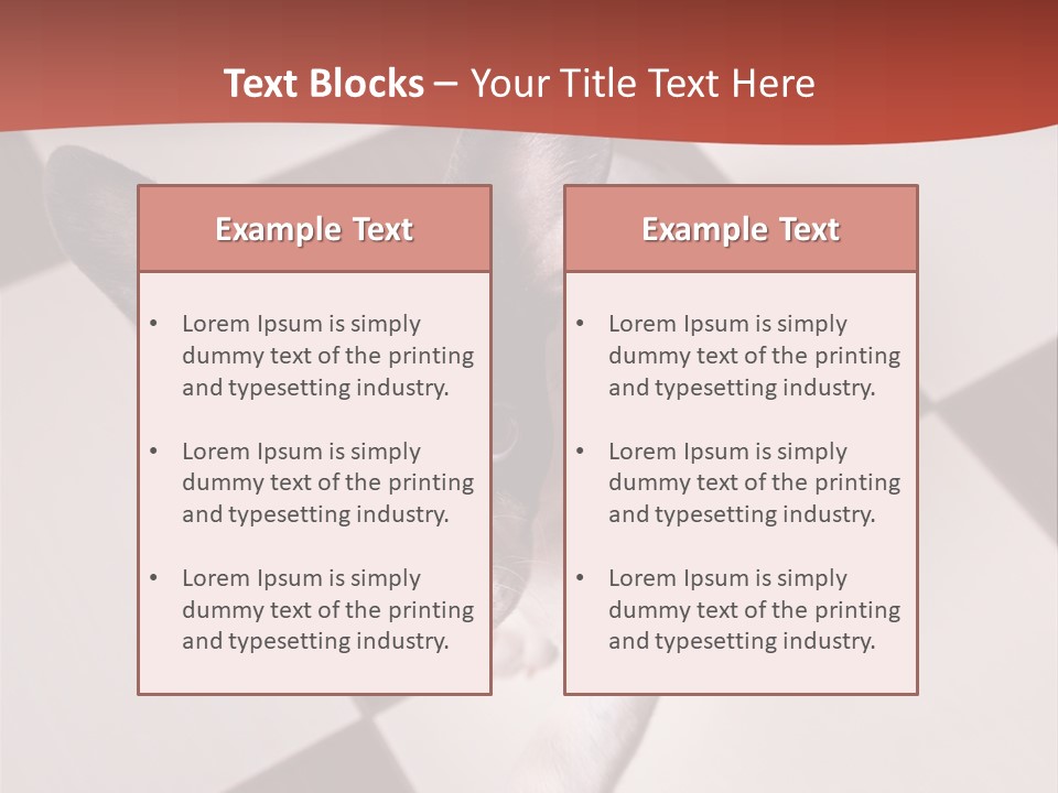 A Small Black And White Dog Standing On A Checkered Floor PowerPoint Template