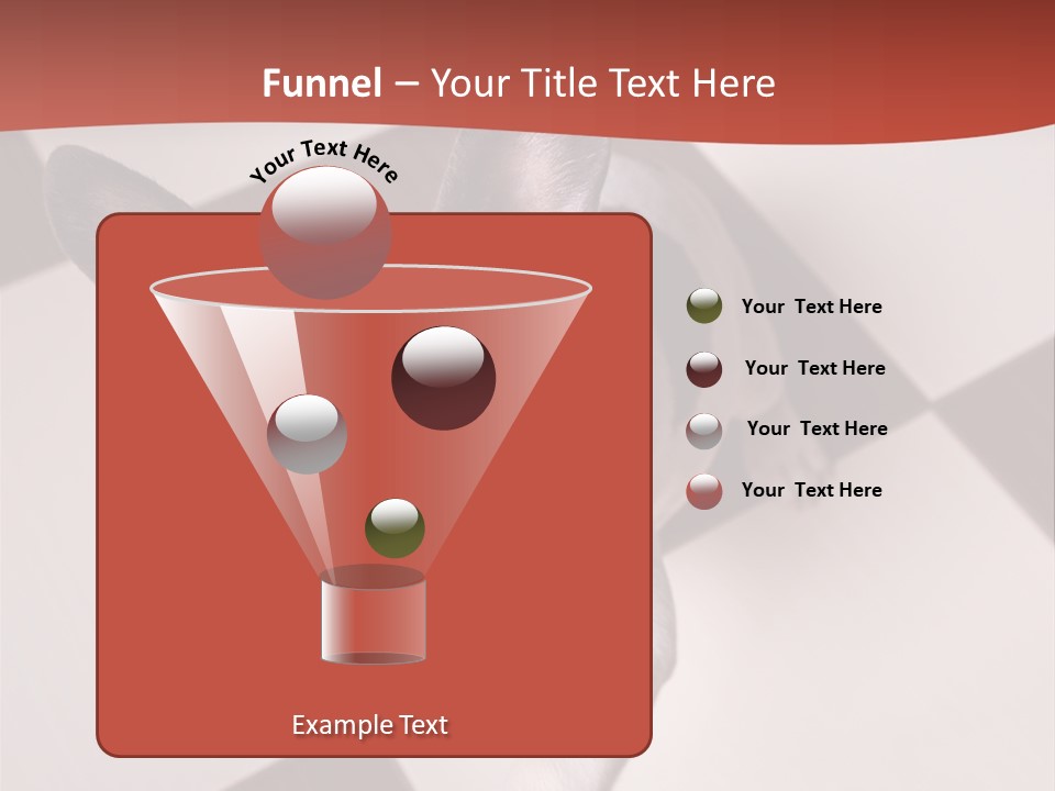 A Small Black And White Dog Standing On A Checkered Floor PowerPoint Template