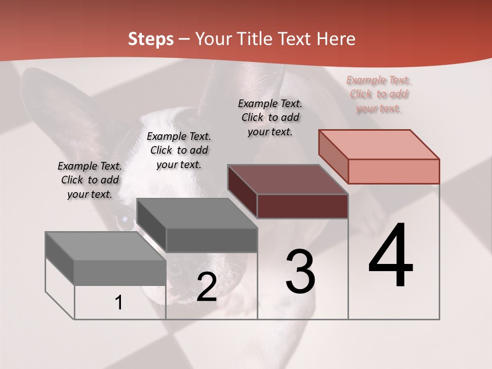 A Small Black And White Dog Standing On A Checkered Floor PowerPoint Template