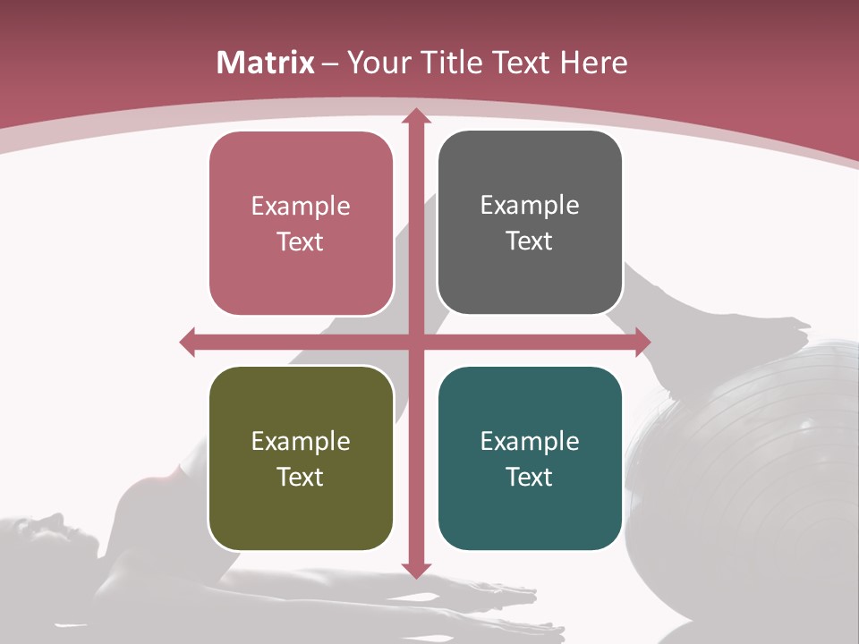 A Woman Is Doing A Yoga Pose On A Ball PowerPoint Template