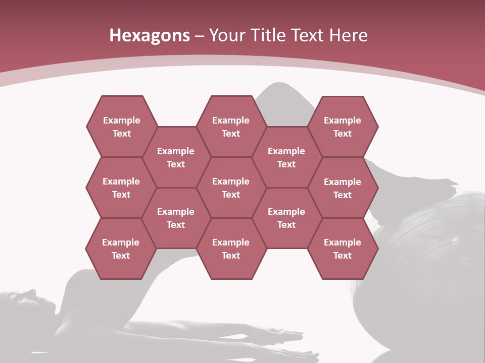 A Woman Is Doing A Yoga Pose On A Ball PowerPoint Template