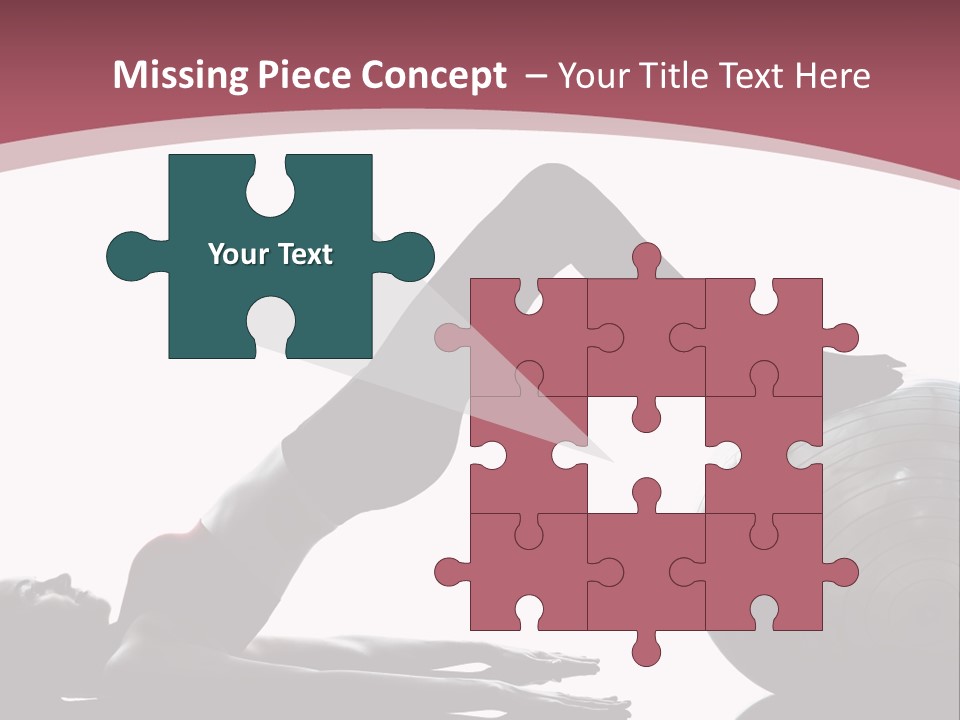 A Woman Is Doing A Yoga Pose On A Ball PowerPoint Template