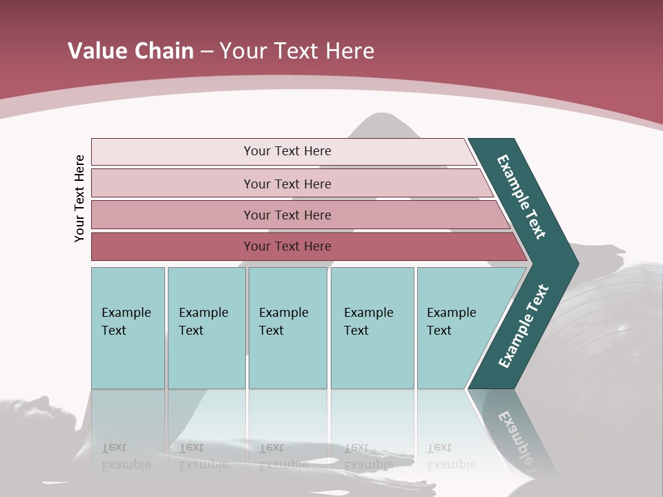 A Woman Is Doing A Yoga Pose On A Ball PowerPoint Template