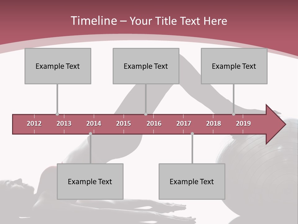 A Woman Is Doing A Yoga Pose On A Ball PowerPoint Template