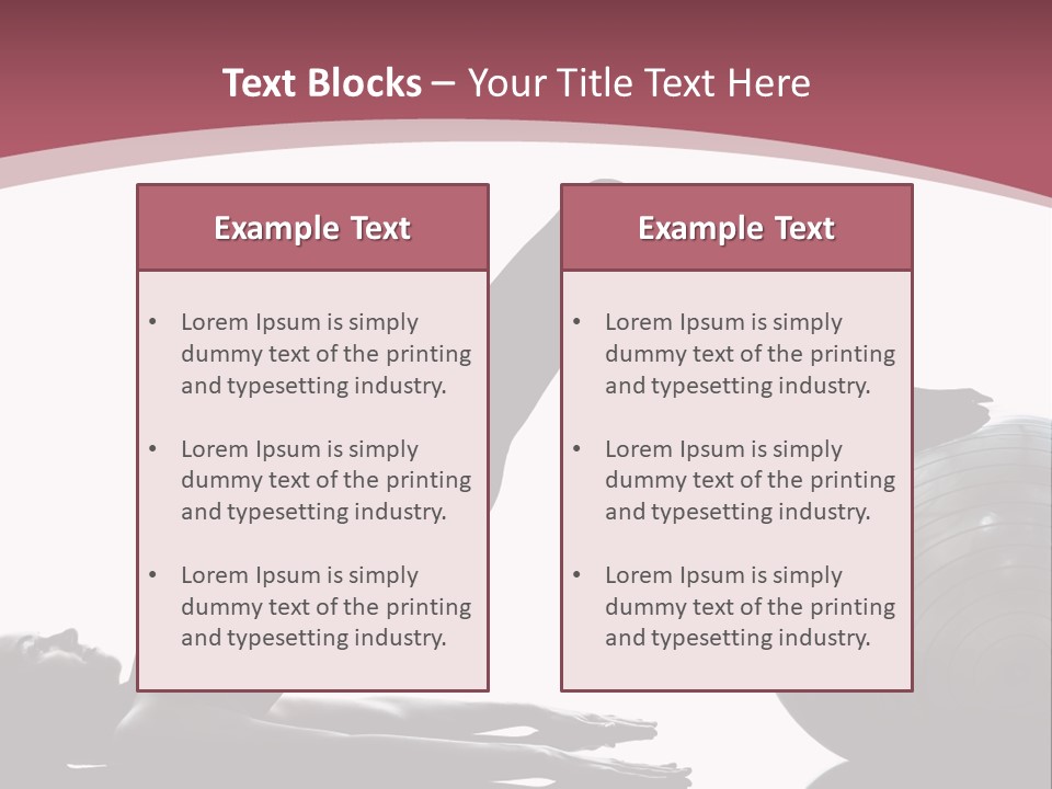 A Woman Is Doing A Yoga Pose On A Ball PowerPoint Template