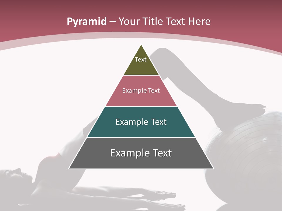 A Woman Is Doing A Yoga Pose On A Ball PowerPoint Template