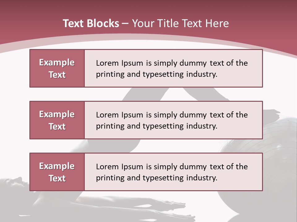 A Woman Is Doing A Yoga Pose On A Ball PowerPoint Template