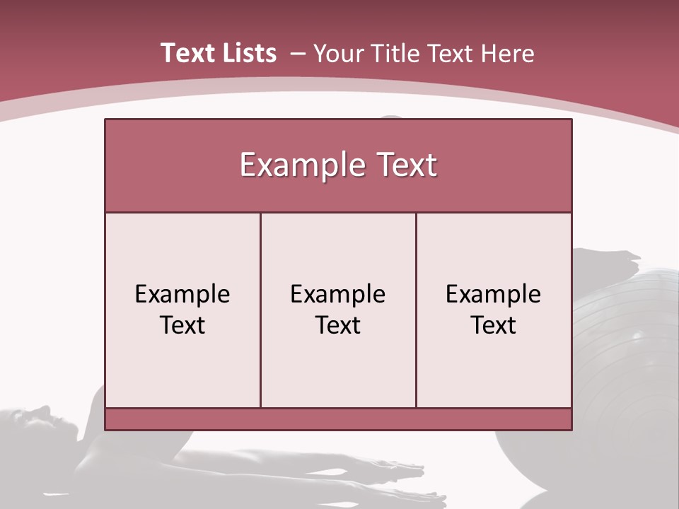 A Woman Is Doing A Yoga Pose On A Ball PowerPoint Template