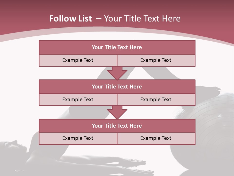 A Woman Is Doing A Yoga Pose On A Ball PowerPoint Template