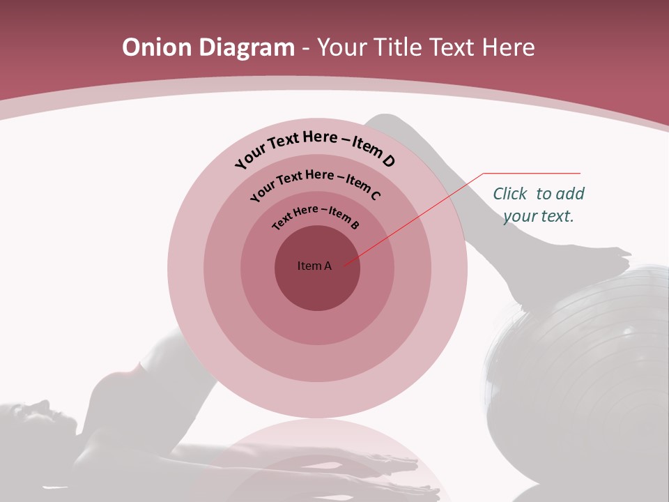 A Woman Is Doing A Yoga Pose On A Ball PowerPoint Template