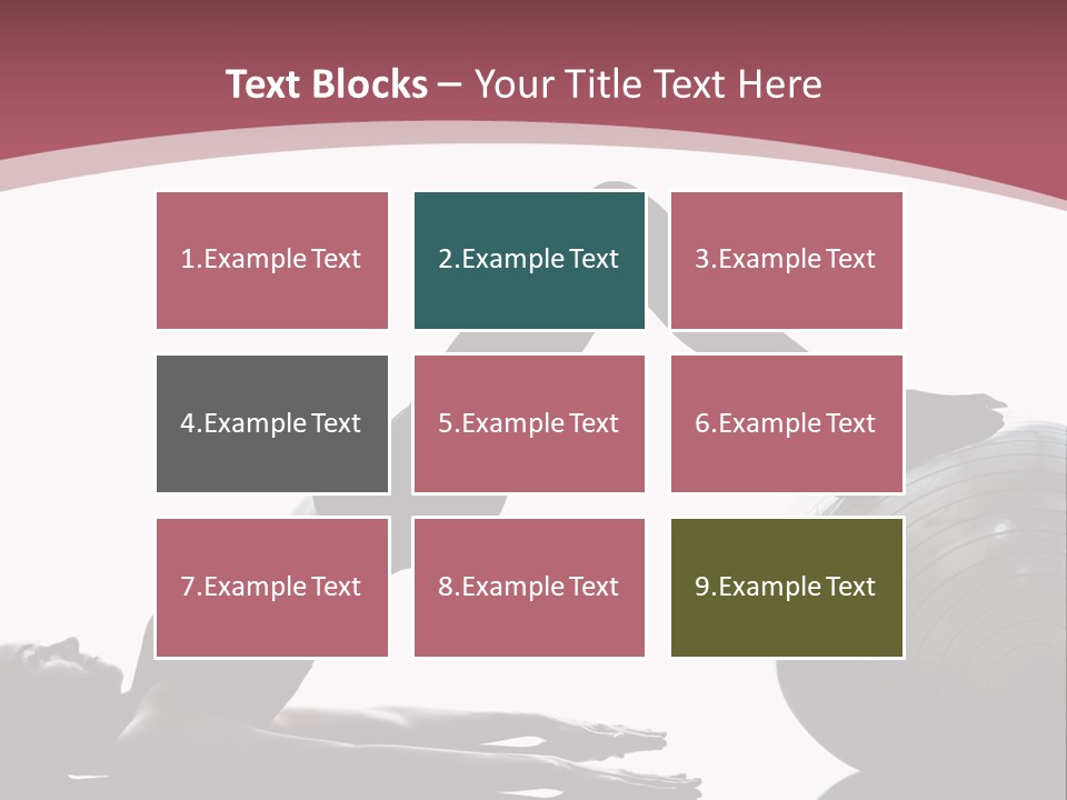 A Woman Is Doing A Yoga Pose On A Ball PowerPoint Template