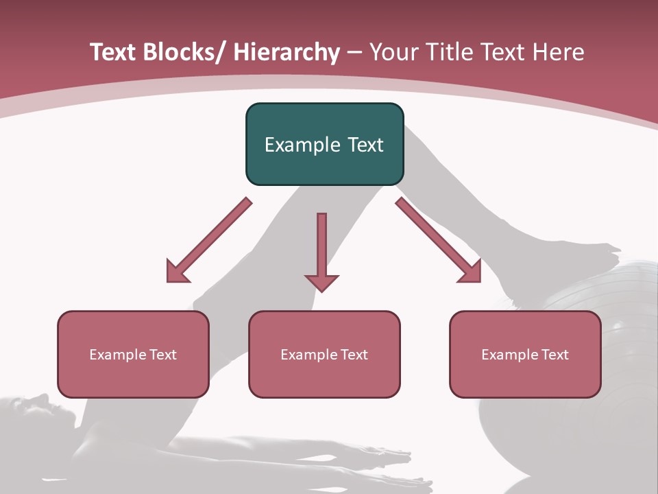 A Woman Is Doing A Yoga Pose On A Ball PowerPoint Template