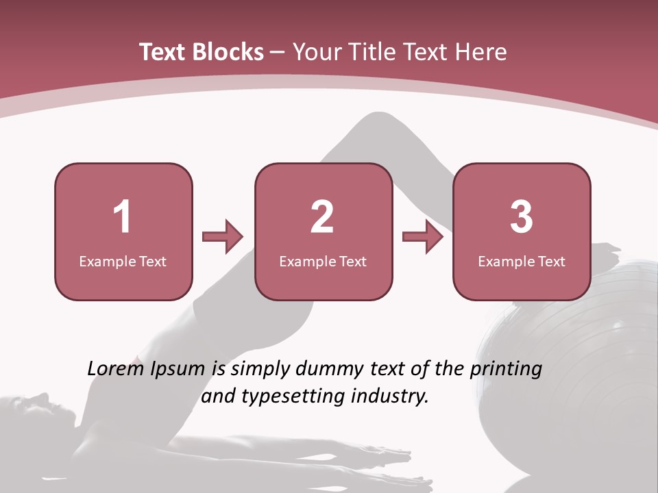 A Woman Is Doing A Yoga Pose On A Ball PowerPoint Template