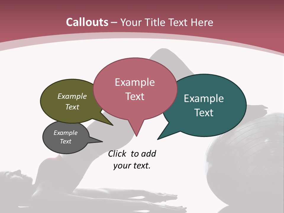 A Woman Is Doing A Yoga Pose On A Ball PowerPoint Template