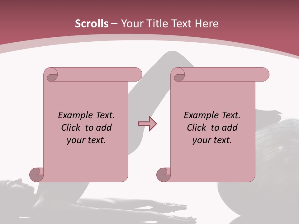 A Woman Is Doing A Yoga Pose On A Ball PowerPoint Template