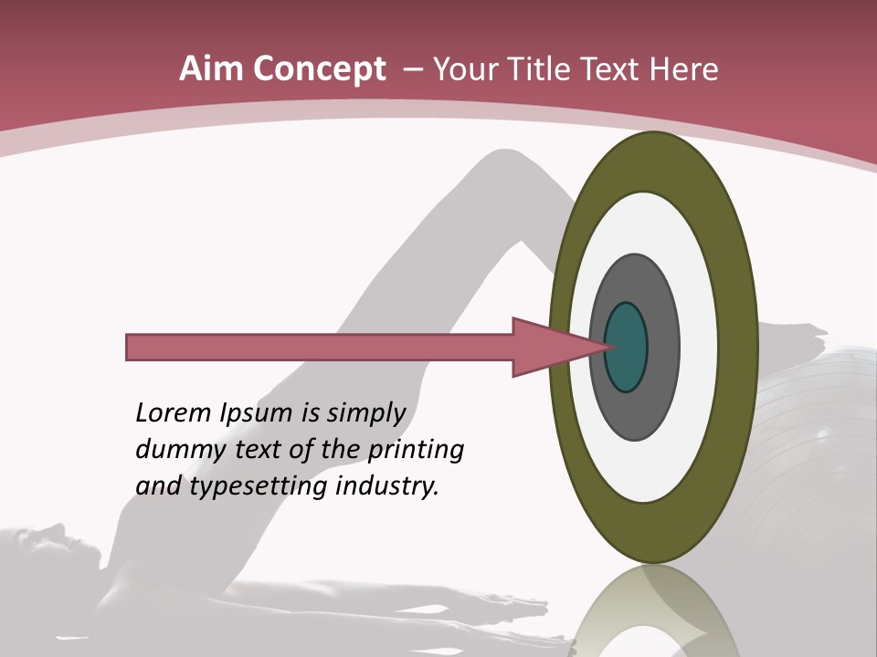 A Woman Is Doing A Yoga Pose On A Ball PowerPoint Template