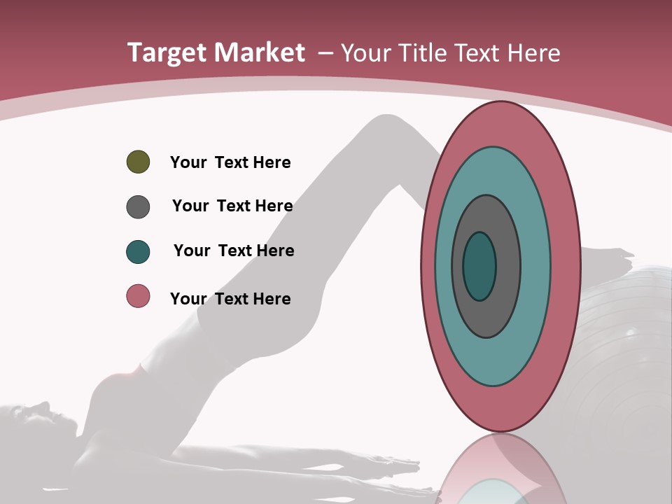 A Woman Is Doing A Yoga Pose On A Ball PowerPoint Template