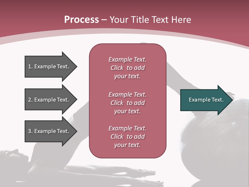 A Woman Is Doing A Yoga Pose On A Ball PowerPoint Template