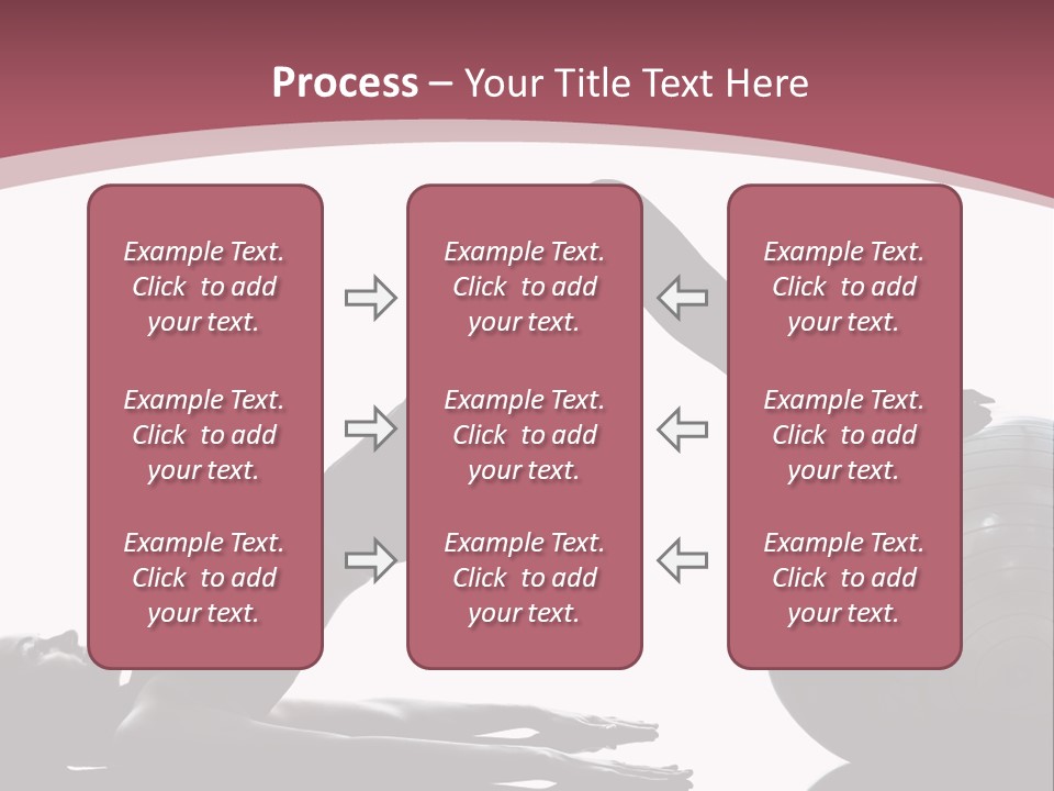 A Woman Is Doing A Yoga Pose On A Ball PowerPoint Template