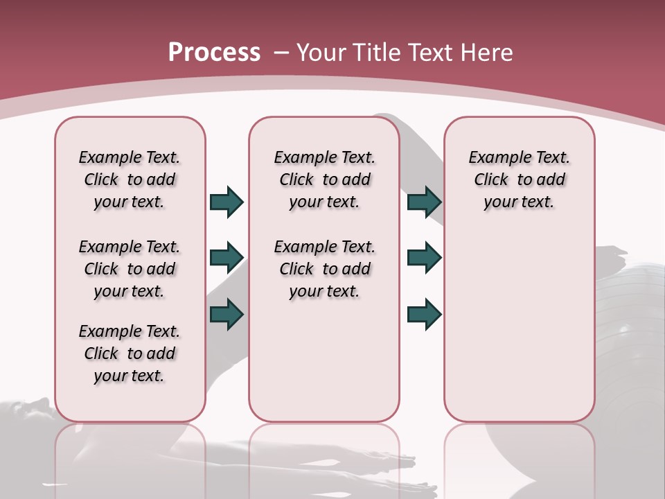 A Woman Is Doing A Yoga Pose On A Ball PowerPoint Template