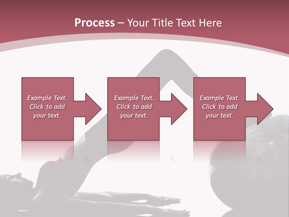 A Woman Is Doing A Yoga Pose On A Ball PowerPoint Template