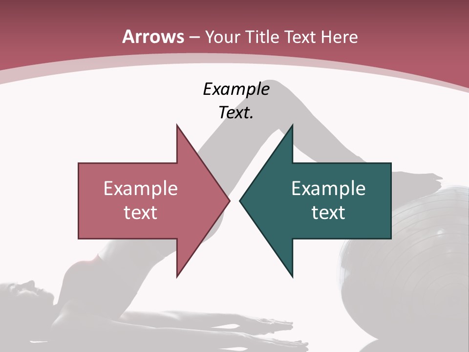 A Woman Is Doing A Yoga Pose On A Ball PowerPoint Template