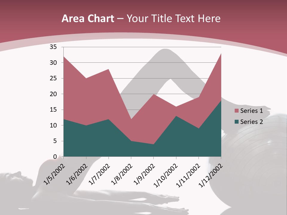 A Woman Is Doing A Yoga Pose On A Ball PowerPoint Template