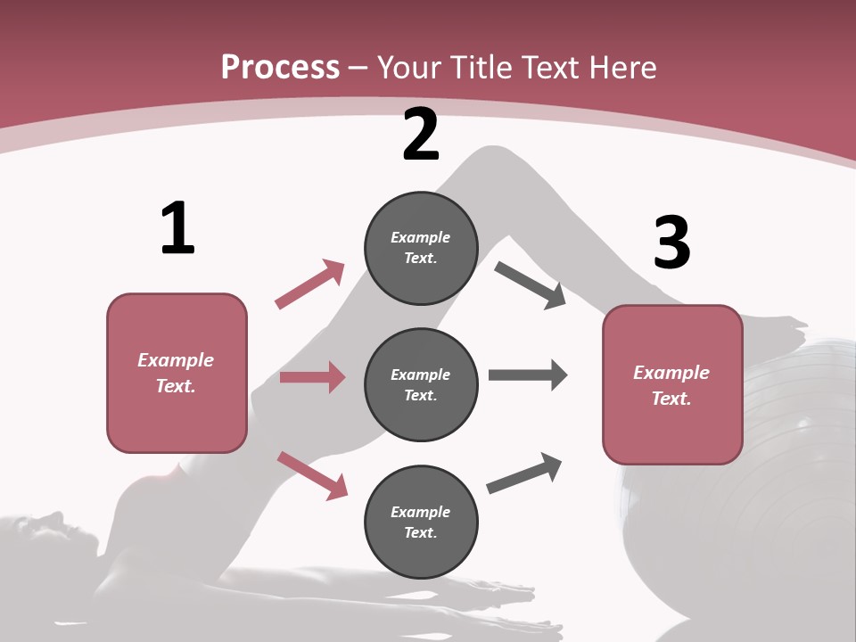 A Woman Is Doing A Yoga Pose On A Ball PowerPoint Template