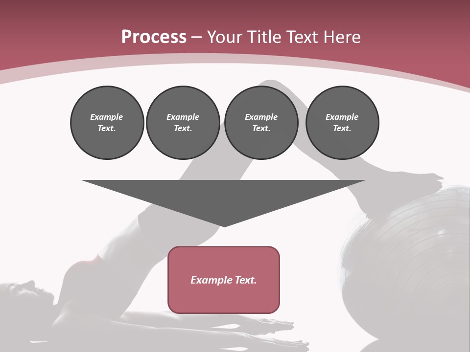 A Woman Is Doing A Yoga Pose On A Ball PowerPoint Template